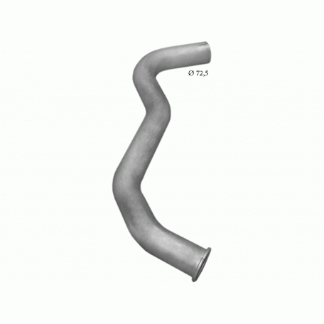 Труба глушителя Мерседес 814 (Mercedes 814) (69.59) Polmostrow Алюм.