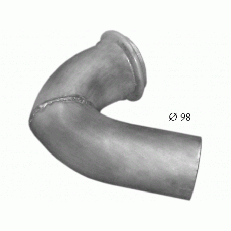 Труба глушителя Вольво ФЛ608-615 (Volvo FL608-615) din 81627 (75.05) Polmostrow Алюм.