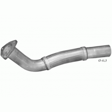 Труба глушителя Mersedes 809/811/814 D/DK/DT din 53262 86- (69.62) Polmostrow Алюм.