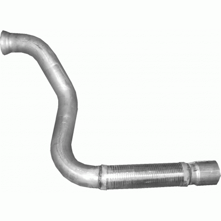 Труба глушителя з гофрой Mersedes Atego din 54270 04- (69.692) Polmostrow Алюм.