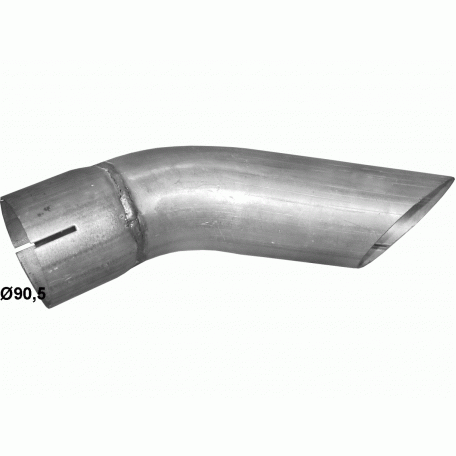 Труба глушителя Мерседес O 304-O 404, E330H (Mercedes O 304-O 404, E330H) din 52761 (69.112) Polmostrow Алюм.