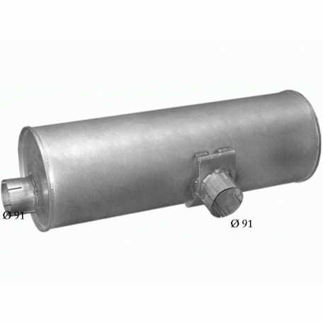 Глушитель Вольво Ф406-408/Ф609-616/ФЛ608-619 (VOLVO F406-408/F609-616/FL608-619) din 80334 (Размеры: 246mm; L = 770mm) (75.07) Polmostrow Алюм.