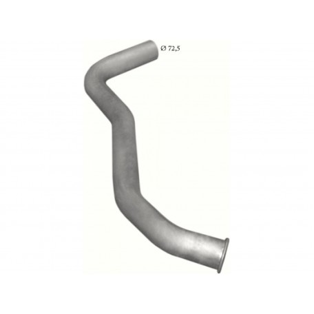 Труба глушителя Мерседес 814 (Mercedes 814) din 52619 (69.15) Polmostrow Алюм.