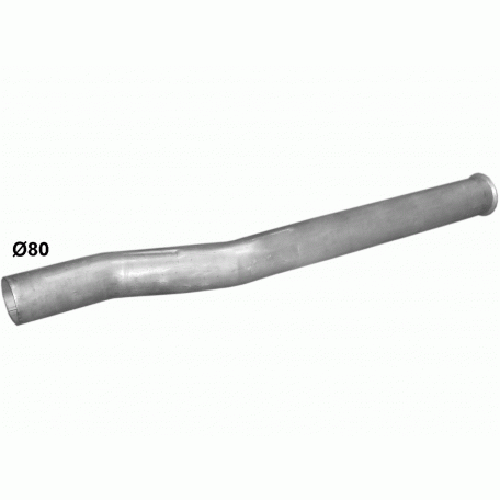 Труба средняя глушителя МАН М2000Л (Man M2000L) (68.36) Polmostrow Алюм.