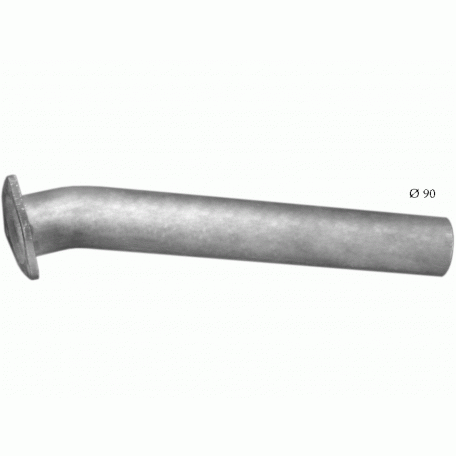 Труба средняя глушителя Mersedes 814L din 51141 83- (69.09) Polmostrow Алюм.