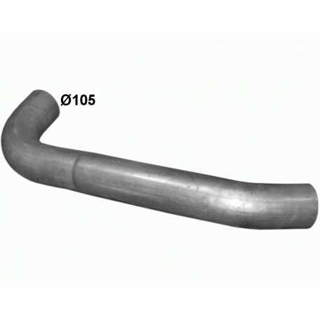 Труба глушителя Mersedes 2031AS din 53728 (69.27) Polmostrow Алюм.