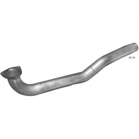 Труба глушителя Mersedes 1120F din 51281 83- (69.29) Polmostrow Алюм.