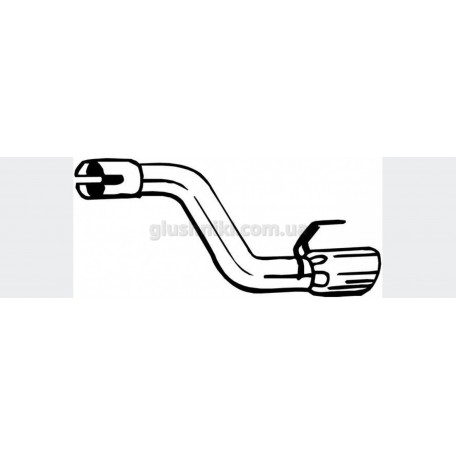 Труба выхлопная Opel Astra J (Opel Astra J) 1.4i Turbo, (750-545), Bosal алюминизированный, 17.95 Труба выхлопная Opel Astra J (Opel Astra J) 1.4i Turbo, (750-545), Bosal алюминизированный, 17.95