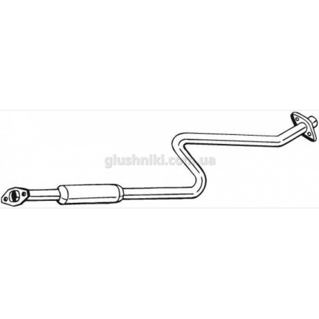 Резонатор Ниссан Микра К11 (Nissan Micra) 1.3i K11 1993-2000, (279-033), Bosal алюминизированный, 15.71