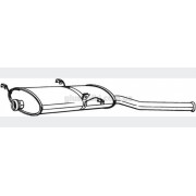 Глушитель Ситроен Ксара (Citroen Xsara) 1.4/1.6/1.8/1.9D универсал 1997-2005, (135-009), Bosal алюминизированный, 04.140