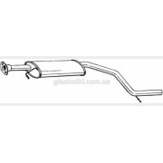 Резонатор Ford Mondeo 3 (Ford Mondeo 3) 1.8i -16V универсал 2000-2007, (281-071), Bosal алюминизированный, 08.559