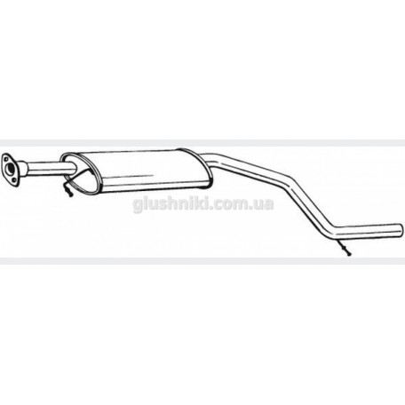 Резонатор Ford Mondeo 3 (Ford Mondeo 3) 1.8i -16V универсал 2000-2007, (281-071), Bosal алюминизированный, 08.559