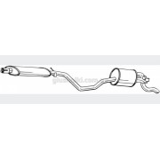 Система Фиат Пунто (Fiat Punto) 1.2i kat 60KM 93-, (287-869), Bosal алюминизированный, 07.407 Система Фиат Пунто (Fiat Punto) 1.2i kat 60KM 93-, (287-869), Bosal алюминизированный, 07.407