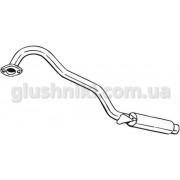 Труба конечная глушителя Ниссан Террано 1 (Nissan Terrano I)/Форд Маверик (Ford Maverick) 2.7 TD 4X4 1993-1999, (145-003), Bosal алюминизированный, 15.208