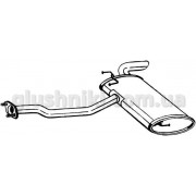 Глушитель Киа Спортейдж (Kia Sportage)/Хюндай IX35 (HYUNDAI ix35) 2.0 CRDi 2010-2014 передний/полный привод, (165-059), Bosal алюминизированный, 10.26