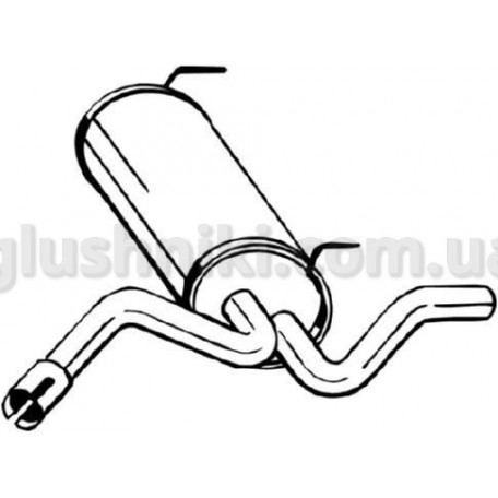 Глушитель Opel Astra J 1.4i Turbo , (185-199), Bosal алюминизированный, 17.104 Глушитель Opel Astra J 1.4i Turbo , (185-199), Bosal алюминизированный, 17.104