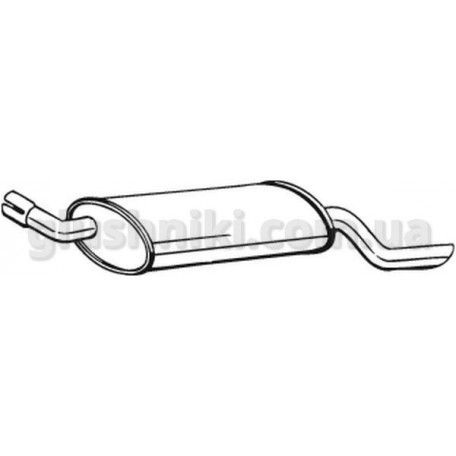 Глушитель Opel Corsa B (Opel Corsa B) 1.2/1.4/1.7D Combo 1993-2001, (185-439), Bosal алюминизированный, 17.135 Глушитель Opel Corsa B (Opel Corsa B) 1.2/1.4/1.7D Combo 1993-2001, (185-439), Bosal алюминизированный, 17.135