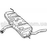 Глушник Сеат Алтея (Seat Altea) 1.6i-16V 2004 -/Сеат Леон 2 (Seat Leon 2) 1.2 TSI/1.4/1.6i-16V 2005 -, (233-077), Bosal алюмінізований, 23.78