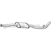 Глушник задній Рено Кенго (Renault Kangoo) 1.5dCi TD 01- (279-711) Bosal 21.294 алюмінізірованний
