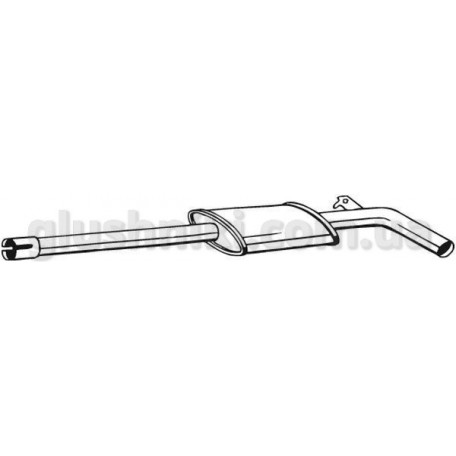 Глушник передній Рено Меган III (Renault Megane III) 08- (280-291) Bosal алюмінізований