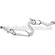 Резонатор Вольво С40/В40 (Volvo S40/V40) 1.6/1.8/2.0 16V 1996-2004, (282-409), Bosal алюминизированный, 31.250