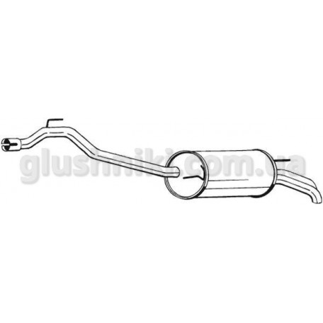 Глушитель задний VW Transporter T4 95-03, (283-483).