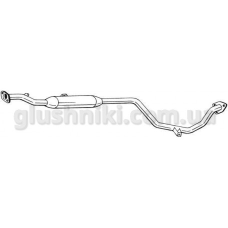 Резонатор Митсубиси Кольт (Mitsubishi Colt) 1.3i-12V 95-03, (285-273), Bosal алюминизированный, 14.19