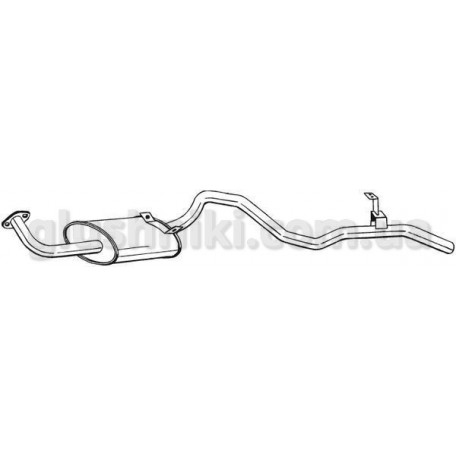 Глушитель задний Toyota Land-RoverCRUISER 85-92, (286-039).