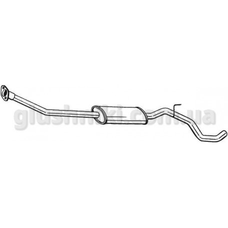 Резонатор Ніссан Ноут (Nissan Note) 1.4/2006 - 10/2007 , (286-277), Bosal алюмінізований, 15.229 Резонатор Ніссан Ноут (Nissan Note) 1.4/2006 - 10/2007 , (286-277), Bosal алюмінізований, 15.229