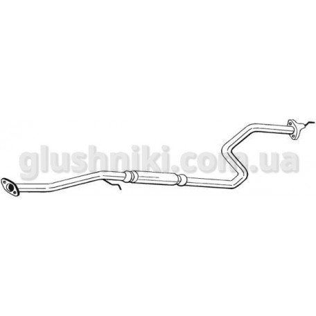 Резонатор Хонда Цивік 6 (Honda Civic 6) 1.5i/1.6i VTEC 5D 1995-2001 , (292-119), Bosal алюмінізований, 09.115