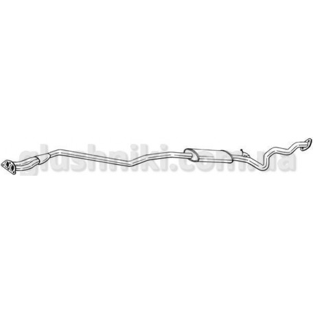 Глушник передній БМВ 320 (BMW 320) 05-07 (293-009) Bosal алюмінізований