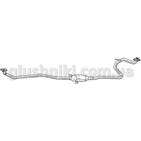 Глушитель передний Toyota YARIS 05-11, (293-043), Bosal алюминизированный, 26.73/26.72