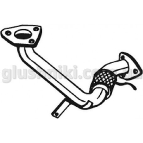 Труба приемная (гофра) Land-Rover RoverR FREE Land-RoverR 98-00, (737-395), Bosal алюминизированный