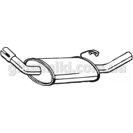 Глушитель задний FORD ORION 86-89