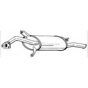 Глушник Мітсубісі Карізма (Mitsubishi Carisma) (14.131) 1.6 бензин -16V/1.9 TD 1995-2004 , (177-743), Bosal алюмінізований, 14.131 Глушник Мітсубісі Карізма (Mitsubishi Carisma) (14.131) 1.6 бензин -16V/1.9 TD 1995-2004 , (177-743), Bosal алюмінізований, 14.131