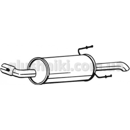 Глушитель задний OPEL ASTRA 03-04