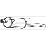 Глушник Опель Корса С (Opel Corsa С) Combo 1.7 CDTI 2004 - , (185-637), Bosal алюмінізований, 17.585 Глушник Опель Корса С (Opel Corsa С) Combo 1.7 CDTI 2004 - , (185-637), Bosal алюмінізований, 17.585