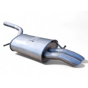 Глушитель Фольксваген Пассат (Volkswagen Passat) 2.0D 07-10 (233-145) Bosal 30.54 алюминизированный