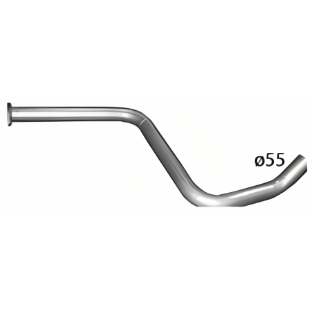 Труба промежуточная Опель Астра J (Opel Astra J) 1.6 CDTi / 2.0 CDTi (17.106) Polmostrow алюминизированная