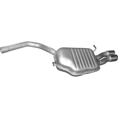 Глушитель задний Ауди А4 (Audi A4) 1.9 2.0 D 04-08 (01.27) Polmostrow алюминизированный