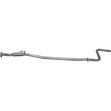 Труба средняя глушителя Фиат Албеа (Fiat Albea) 1.4 8V (07.288) Polmostrow алюминизированный