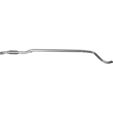 Труба средняя с гофрой Фиат Линеа  (Fiat Linea) 1.3D 07- (07.38) Польша Polmostrow алюминизированный