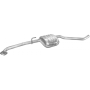 Резонатор Опель Омега Б (Opel Omega B) 2.5 V6/3.0i 24V kombi KAT лівий 94- (17.236) Polmostrow алюмінізірованний