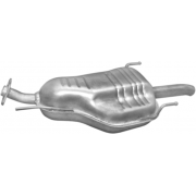 Глушник Опель Зафіра (Opel Zafira) 2.0Di TD; 2.0/2.2DTi TD 99-05 (17.610) Polmostrow алюмінізірованний
