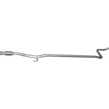 Труба средняя Пежо 207, Партнер (Peugeot 207 , Partner) 1.6 TDi 06-  (19.178) Polmostrow алюминизированный