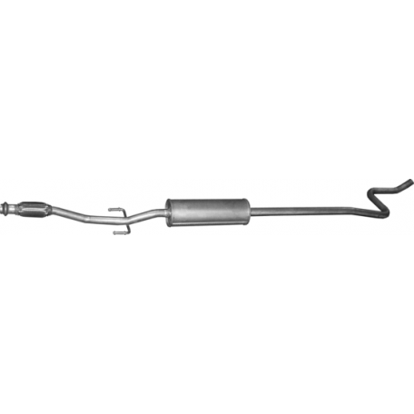 Труба глушителя средняя Ситроен С-Елисей/Пежо 301 (Citroen C-Elysee/Peugeot 301) 1.2 12V 12-14 (19.34) Polmostrow алюминизированная