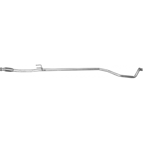 Труба средняя Пежо 206 (Peugeot 206) 1.1i / 1.4 HDiTD / 1.6i 01 - 03 (19.402) Polmostrow алюминизированный