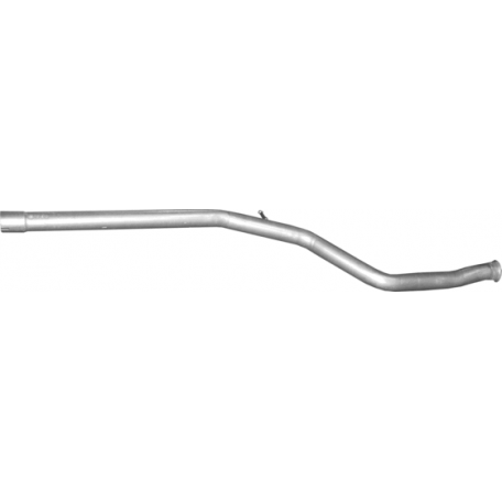 Труба средняя Пежо 206 (Peugeot 206) 2.0 HDi 99 - 06 (19.510) Polmostrow алюминизированный