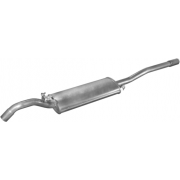 Глушник Фольксваген Джетта (Volkswagen Jetta) 1.3/1.6 89-92 (30.45) Polmostrow алюмінізірованний