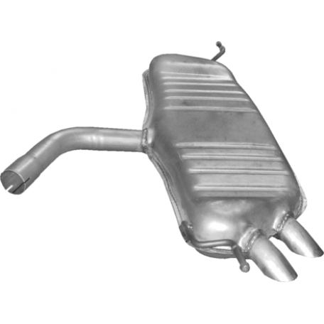 Глушитель Фольксваген Гольф V (Volkswagen Golf V) 2.0 D 04-08 (30.617) Polmostrow алюминизированный